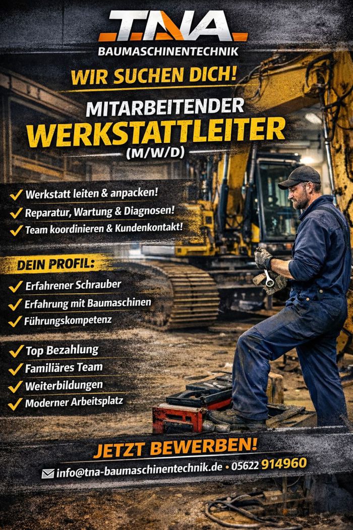 Mitarbeitender Werkstattleiter (M/W/D)